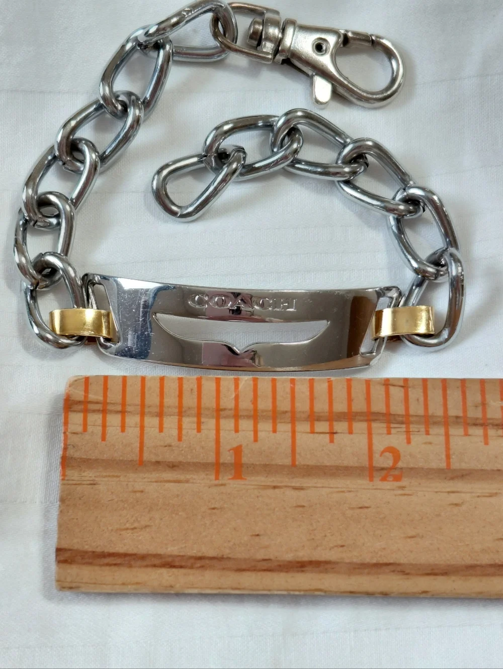 Coach Silver Gold Bracelet - Picture 3 of 4
